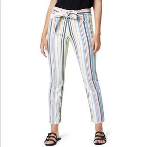 The Luna Belted High Waist Ankle Cigarette Jeans